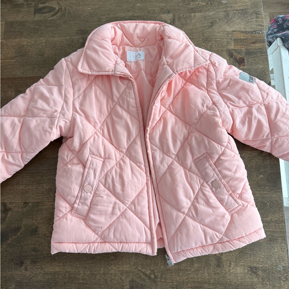 Charming Pink Kids Quilted Puffer Jacket